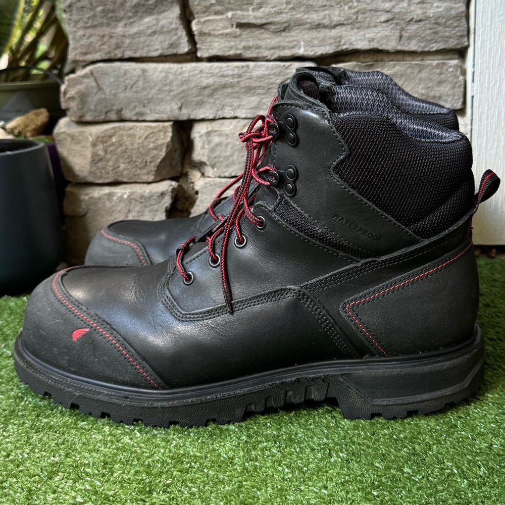 Red Wing Shoes Black and Red Men's Boots